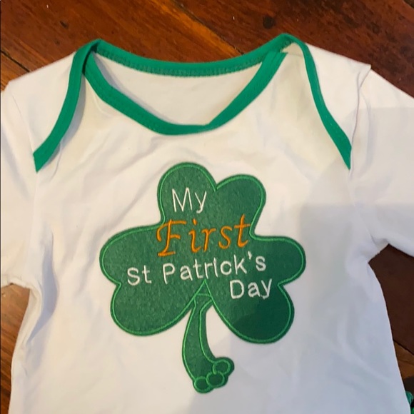 My First St Patrick’s onesie tutu and leg warmers - Picture 4 of 5
